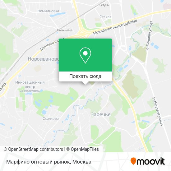 Карта Марфино оптовый рынок