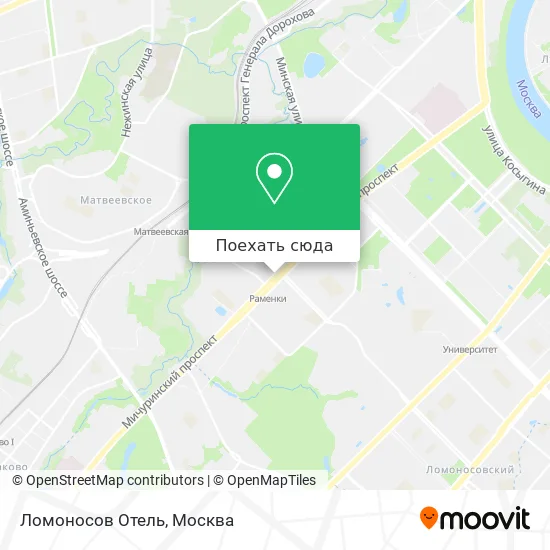 Карта Ломоносов Отель