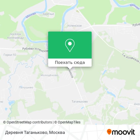 Карта Деревня Таганьково