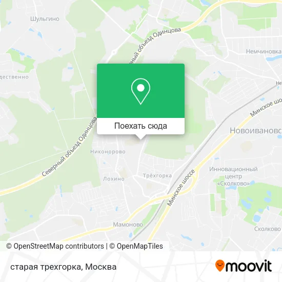 Карта старая трехгорка