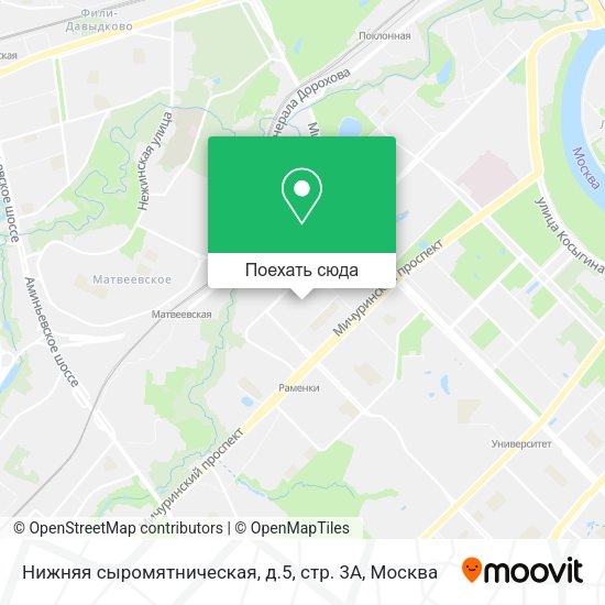 Карта Нижняя сыромятническая, д.5, стр. 3А