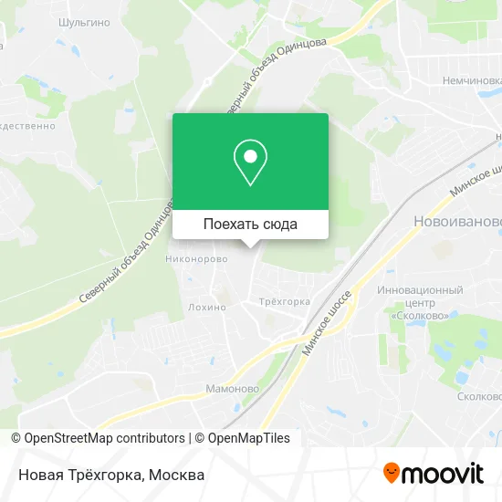 Карта Новая Трёхгорка