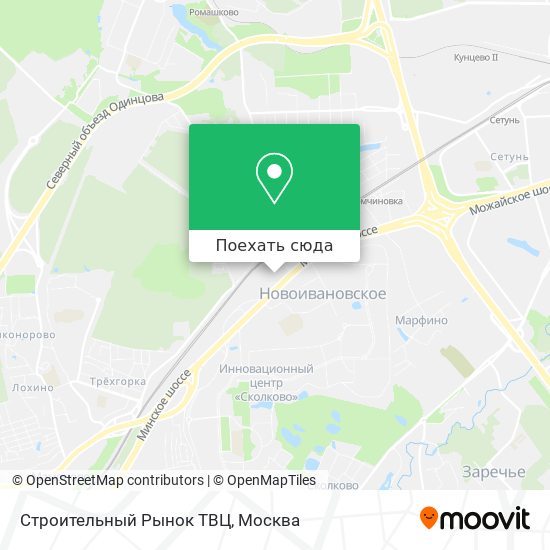 Карта Строительный Рынок ТВЦ