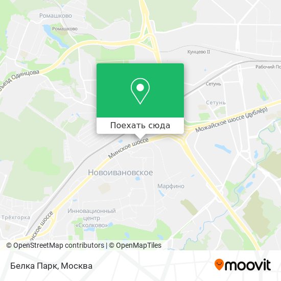 Карта Белка Парк