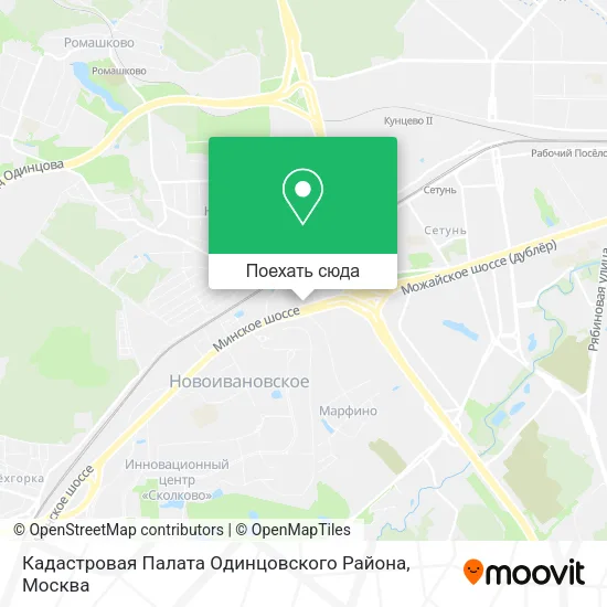 Карта Кадастровая Палата Одинцовского Района