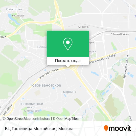 Карта БЦ Гостиница Можайская