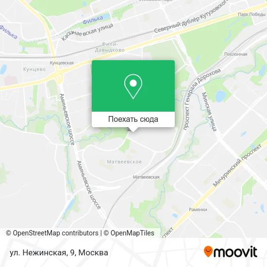 Карта ул. Нежинская, 9