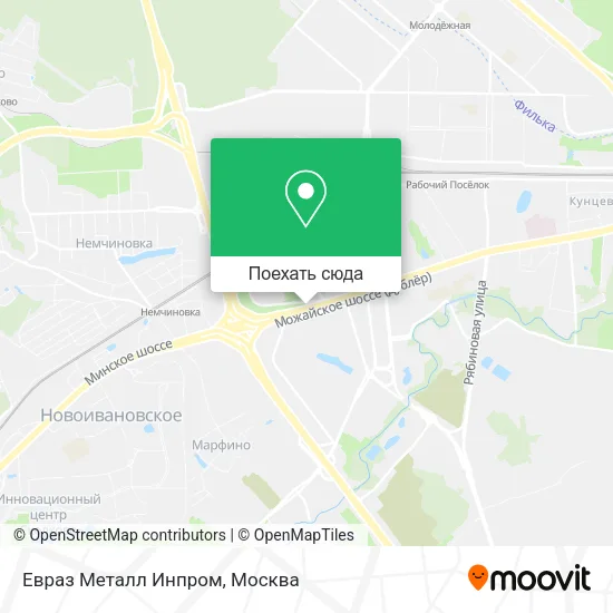 Карта Евраз Металл Инпром