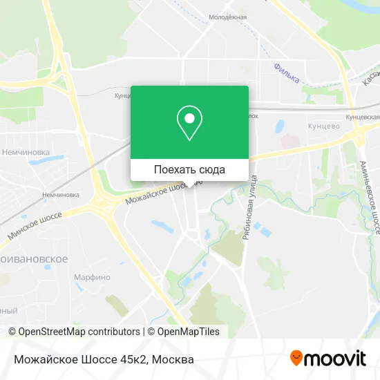 Карта Можайское Шоссе 45к2