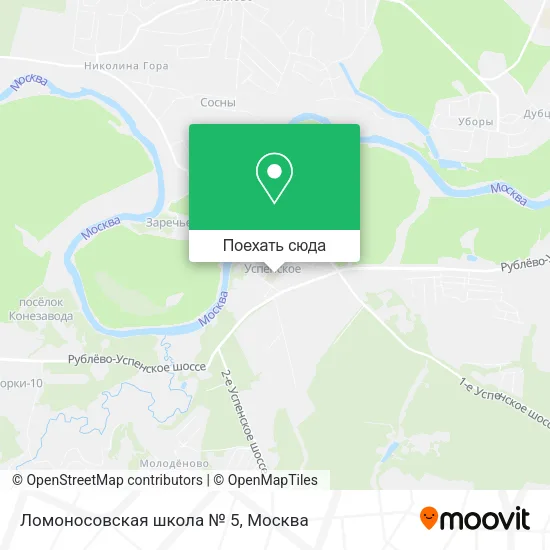 Карта Ломоносовская школа № 5