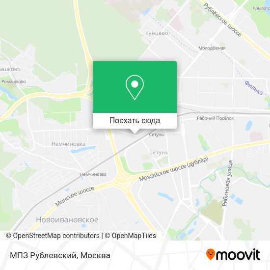 Карта МПЗ Рублевский