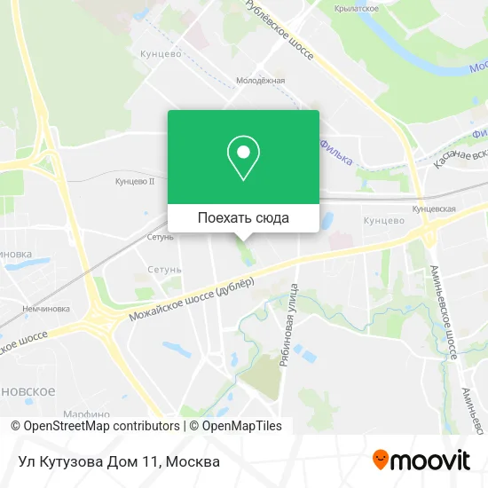 Карта Ул Кутузова Дом 11