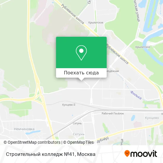 Карта Строительный колледж №41