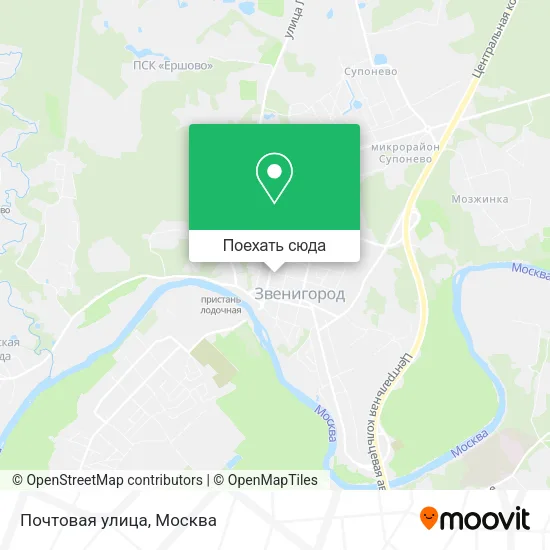 Карта Почтовая улица
