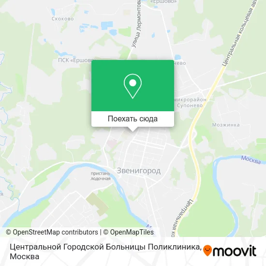 Карта Центральной Городской Больницы Поликлиника