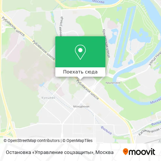Карта Остановка «Управление соцзащиты»