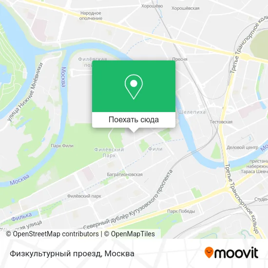 Карта Физкультурный проезд