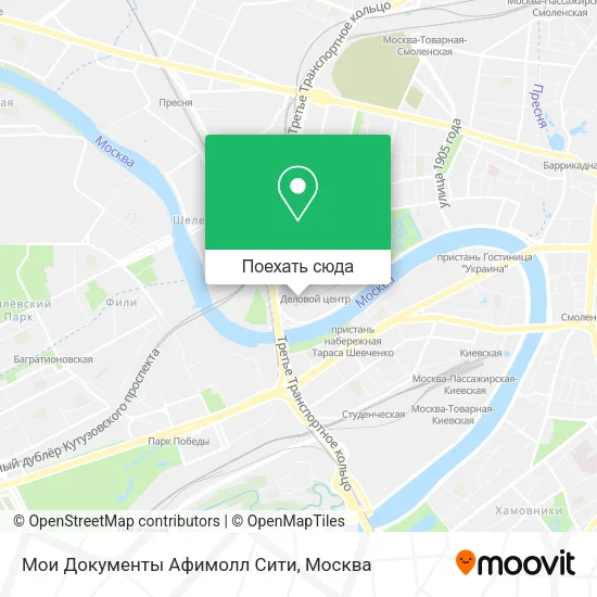 Карта Мои Документы Афимолл Сити