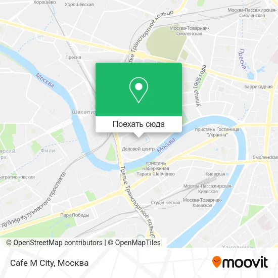 Карта Cafe M City