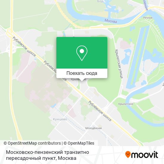 Карта Московско-пензенский транзитно пересадочный пункт