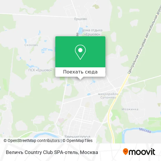 Карта Величъ Country Club SPA-отель