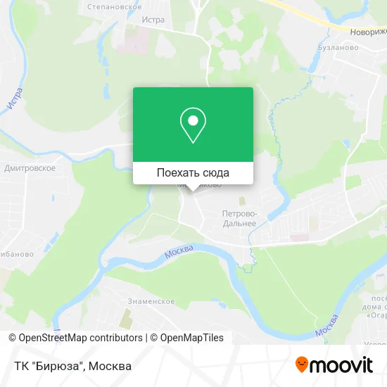 Карта ТК "Бирюза"