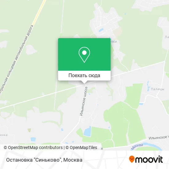Карта Остановка "Синьково"