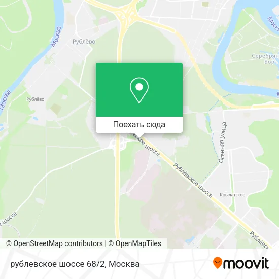 Карта рублевское шоссе 68/2