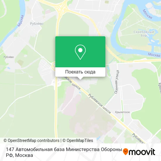 Карта 147 Автомобильная база Министерства Обороны РФ