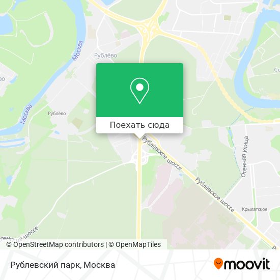 Карта Рублевский парк