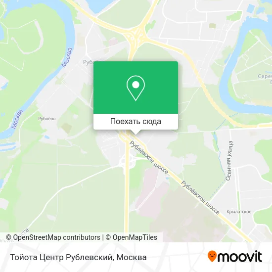 Карта Тойота Центр Рублевский