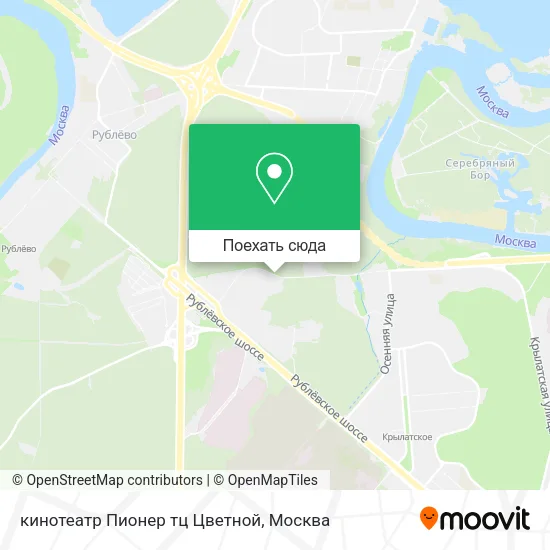 Карта кинотеатр Пионер тц Цветной