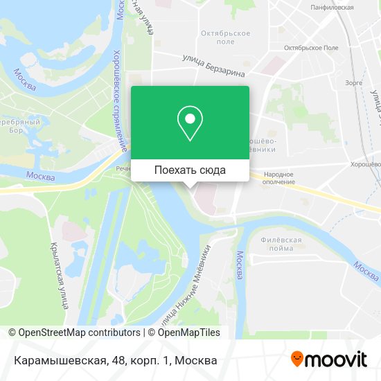 Карта Карамышевская, 48, корп. 1