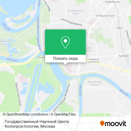 Карта Государственный Научный Центр Колопроктологии