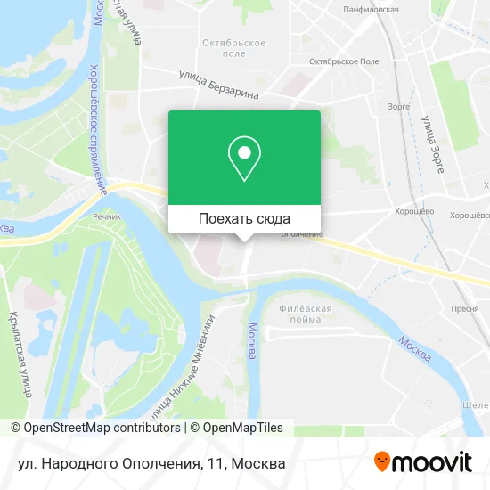 Карта ул. Народного Ополчения, 11