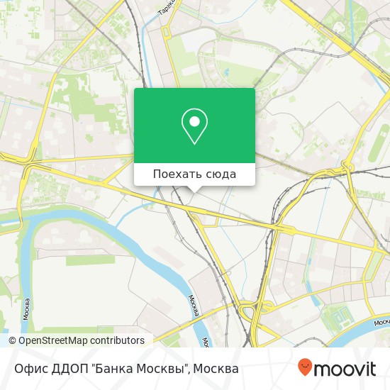Карта Офис ДДОП "Банка Москвы"