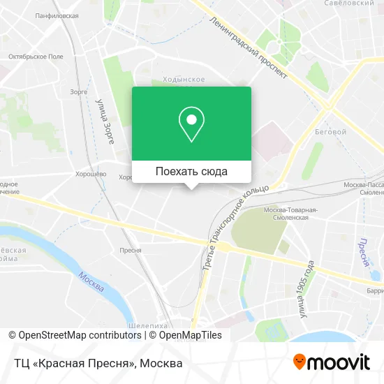 Карта ТЦ «Красная Пресня»
