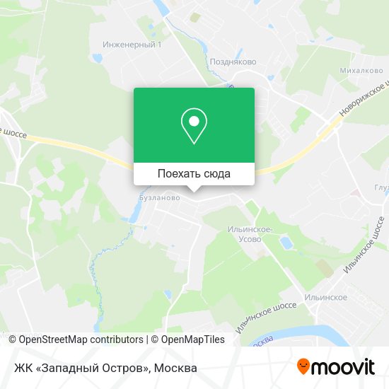 Карта ЖК «Западный Остров»