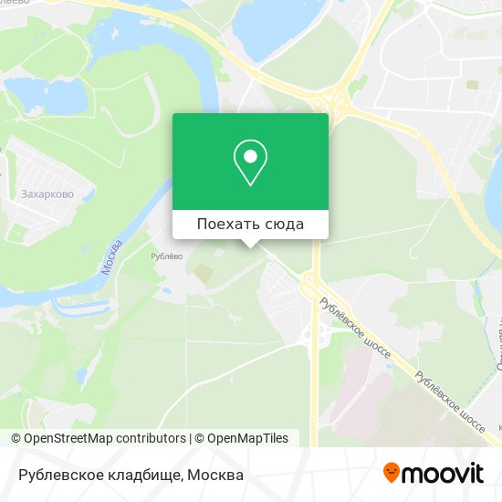 Карта Рублевское кладбище
