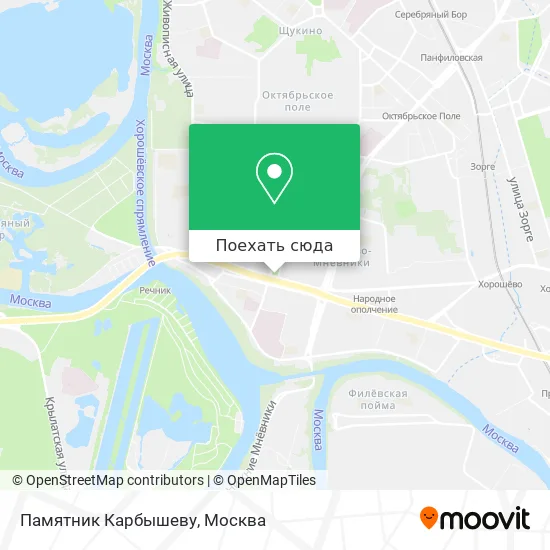 Карта Памятник Карбышеву