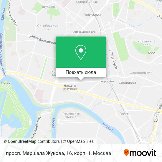 Карта просп. Маршала Жукова, 16, корп. 1