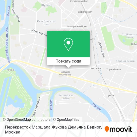 Карта Перекресток Маршала Жукова Демьяна Бедног