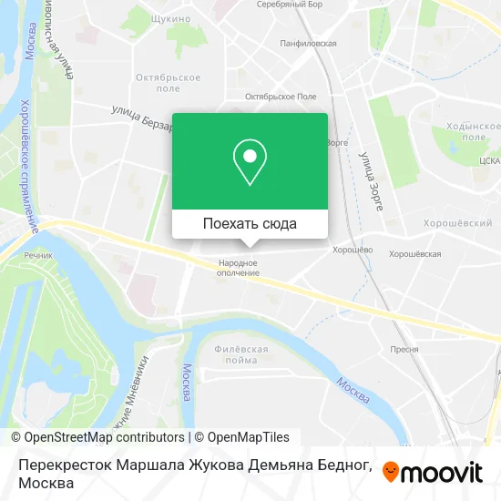 Карта Перекресток Маршала Жукова Демьяна Бедног