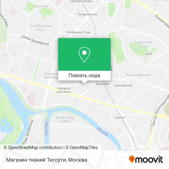 Карта Магазин тканей Тессути