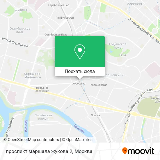 Карта проспект маршала жукова 2