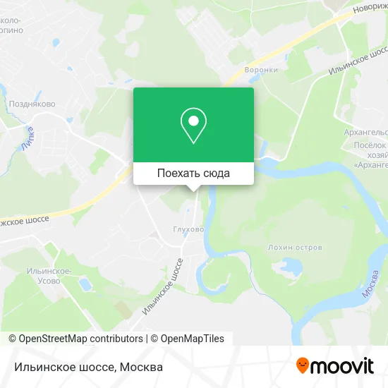 Карта Ильинское шоссе