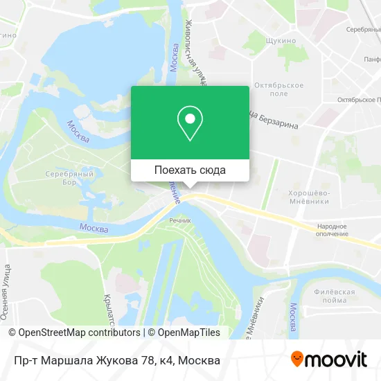 Карта Пр-т Маршала Жукова 78, к4