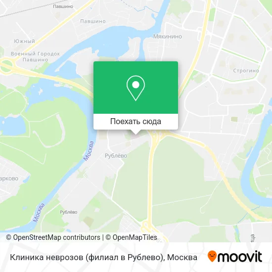 Карта Клиника неврозов (филиал в Рублево)