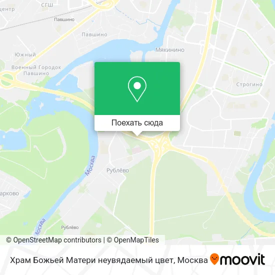 Карта Храм Божьей Матери неувядаемый цвет
