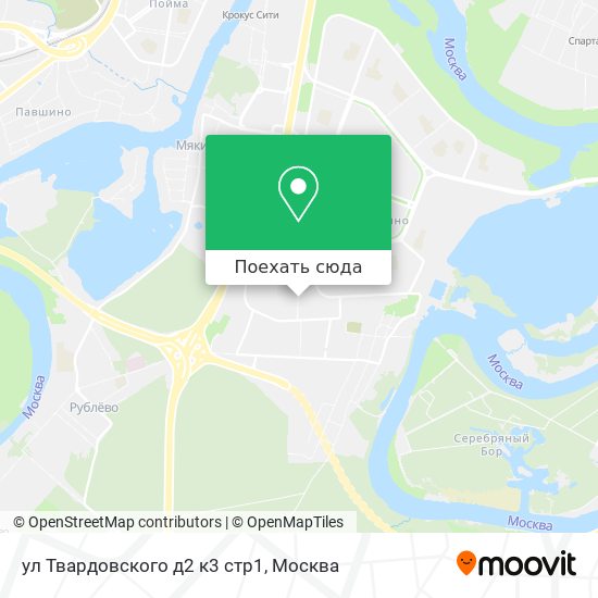 Карта ул Твардовского д2 к3 стр1
